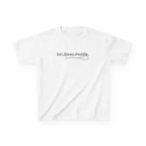 Eat Sleep Paddle Kids Tee - Kayak Canoe Shirt