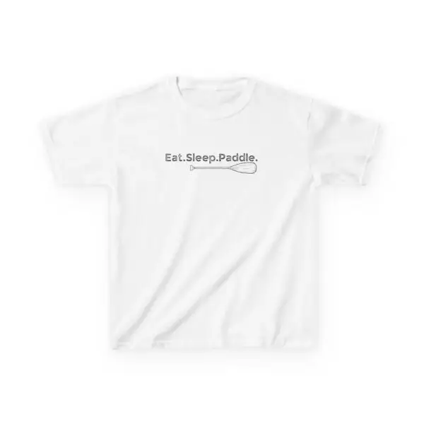 Eat Sleep Paddle Kids Tee - Kayak Canoe Shirt