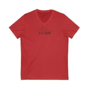 CLIMB Mountain Range V-Neck Tee - Adventure Ready