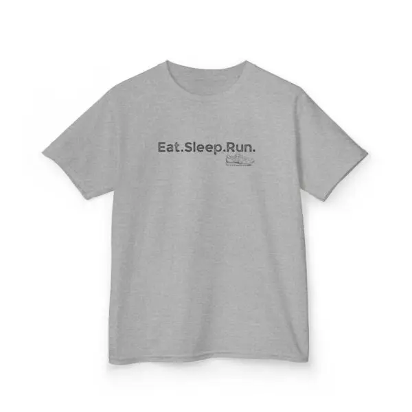 Eat. Sleep. Run. Kids Tee - Youth Running Shirt - Image 3