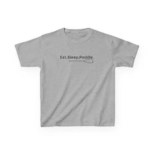 Eat Sleep Paddle Kids Tee - Kayak Canoe Shirt - Image 2