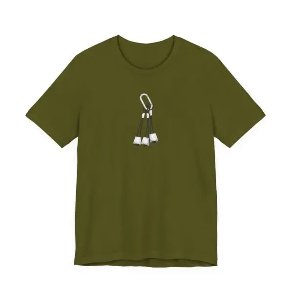 Climbing Nuts Illustration Tee - Black & White - Image 4