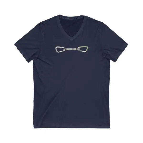 Climbing Quickdraw Carabiners V-Neck Tee