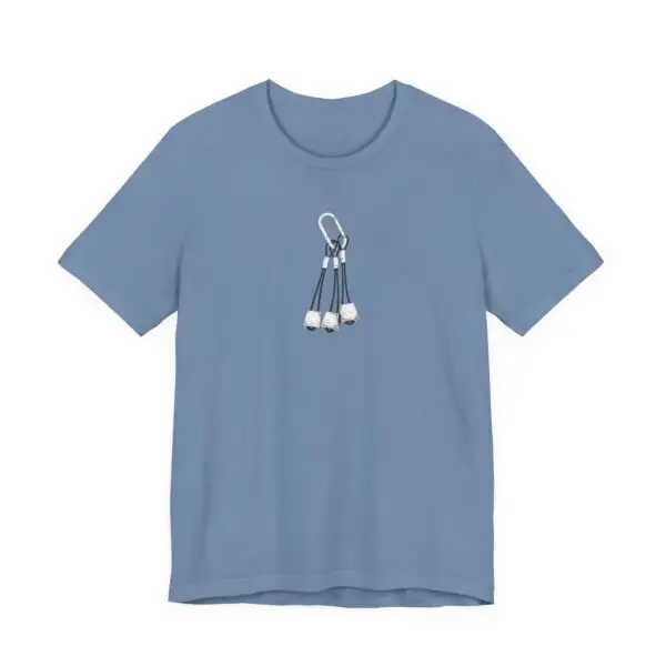 Climbing Nuts Illustration Tee - Black & White - Image 7
