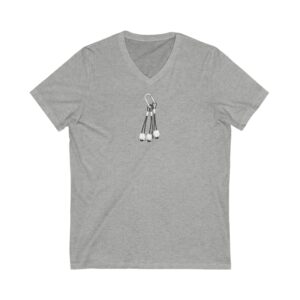 Climbing Nuts Art - Black & White V-Neck Tee