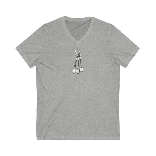 Climbing Nuts Art - Black & White V-Neck Tee