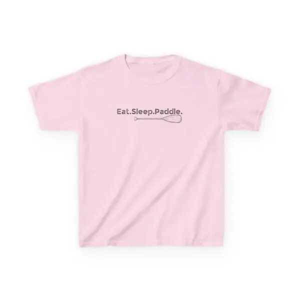 Eat Sleep Paddle Kids Tee - Kayak Canoe Shirt - Image 5