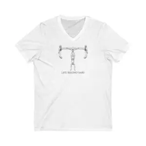 Life Behind Bars V-Neck Tee - Cycling Lifestyle