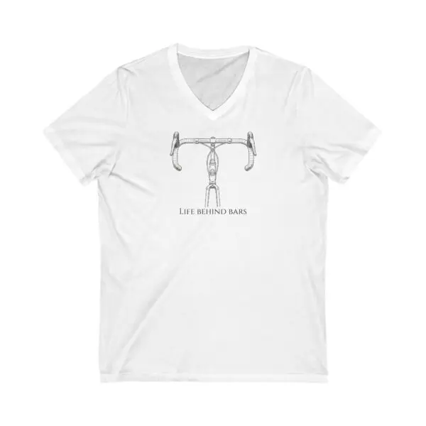 Life Behind Bars V-Neck Tee - Cycling Lifestyle
