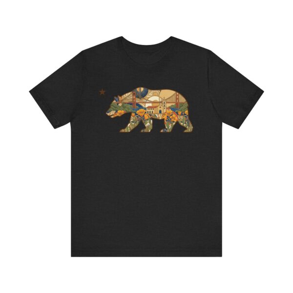 California Bear Art Deco Tee - Golden State Pride - Image 4
