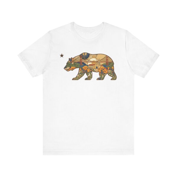 California Bear Art Deco Tee - Golden State Pride - Image 2