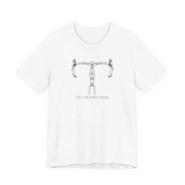 Life Behind Bars Tee: Classic Bike Illustration - Image 2