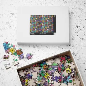 Colorful Doodle Monsters Jigsaw Puzzle — 520/1014-Piece - Drawn by Margot