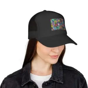 Colorful Doodle Monsters Trucker Cap